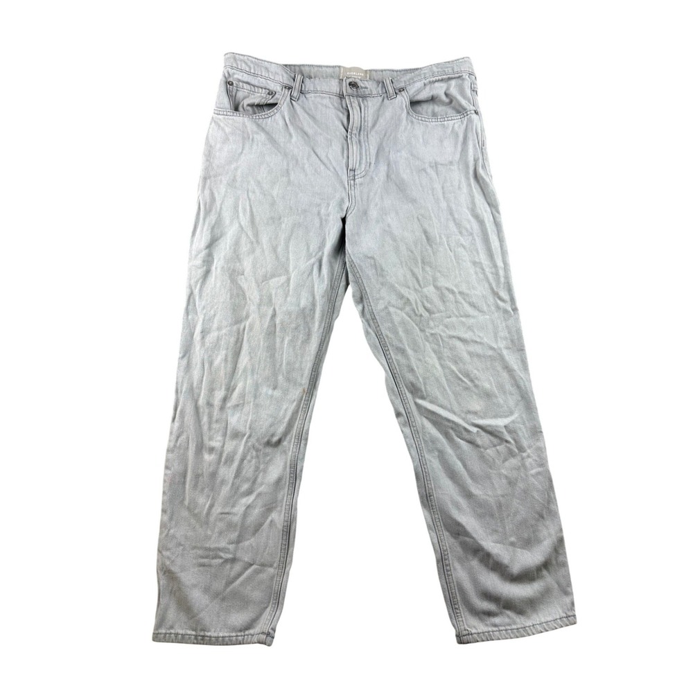 Everlane Jeans Men‎ 31 Blue The Summer Jean Light Wash Straight Leg 100% Cotton